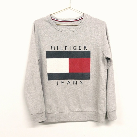 tommy jeans small logo crew